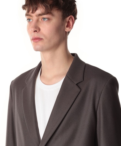 ATTACHMENT(アタッチメント)の「ウール ダブルメルトン テーラード シングル ブレステッドコート / WO DOUBLE MELTON TAILORED SINGLE BREASTED COAT(チェスターコート・メンズ・ダークグレー/ブラック・2/3/1/4)」の7枚目の写真