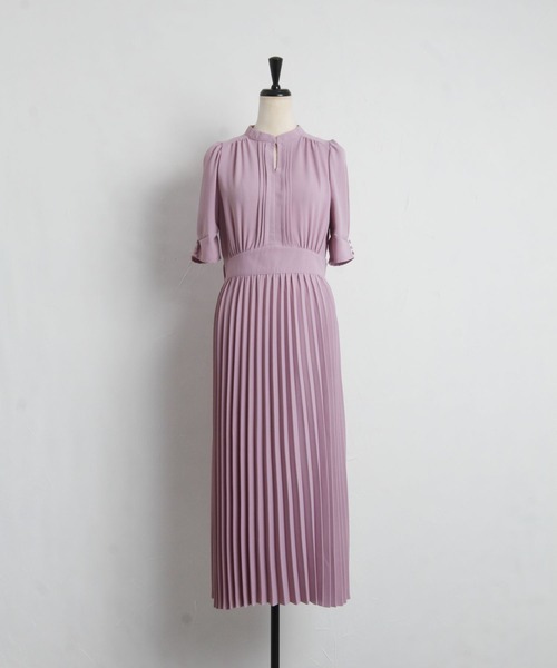 tocco closet(トッコ クローゼット)の「【ZOZO限定】2WAYピンタックネックプリーツワンピース(ワンピース・レディース・ブラック/ピンク/その他/その他2・M)」の11枚目の写真