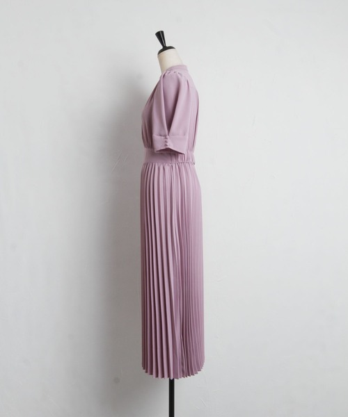 tocco closet(トッコ クローゼット)の「【ZOZO限定】2WAYピンタックネックプリーツワンピース(ワンピース・レディース・ブラック/ピンク/その他/その他2・M)」の14枚目の写真
