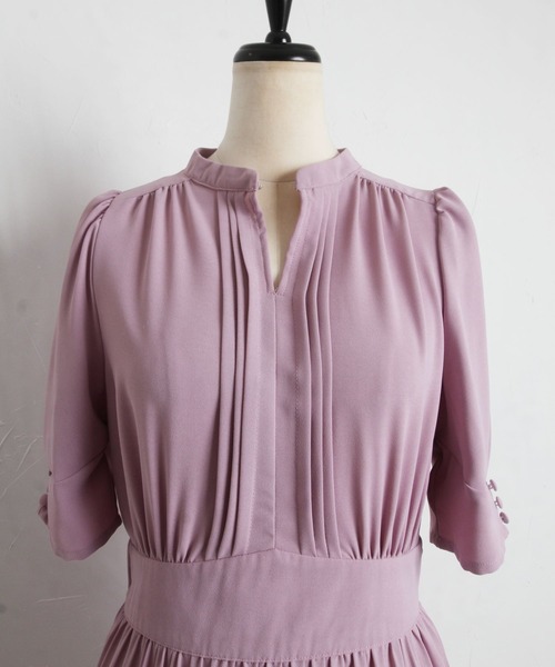 tocco closet(トッコ クローゼット)の「【ZOZO限定】2WAYピンタックネックプリーツワンピース(ワンピース・レディース・ブラック/ピンク/その他/その他2・M)」の19枚目の写真