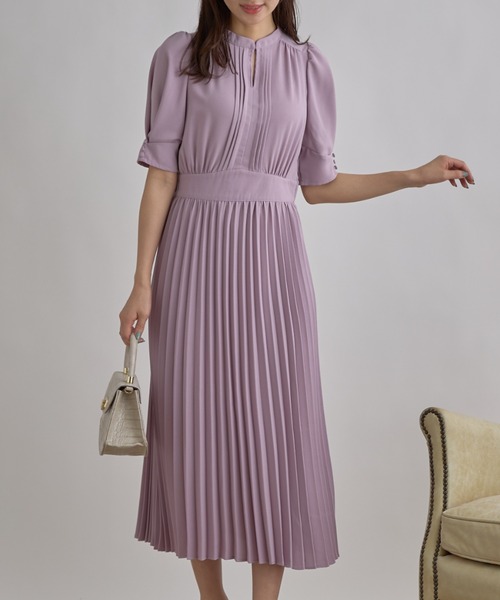 tocco closet(トッコ クローゼット)の「【ZOZO限定】2WAYピンタックネックプリーツワンピース(ワンピース・レディース・ブラック/ピンク/その他/その他2・M)」の20枚目の写真