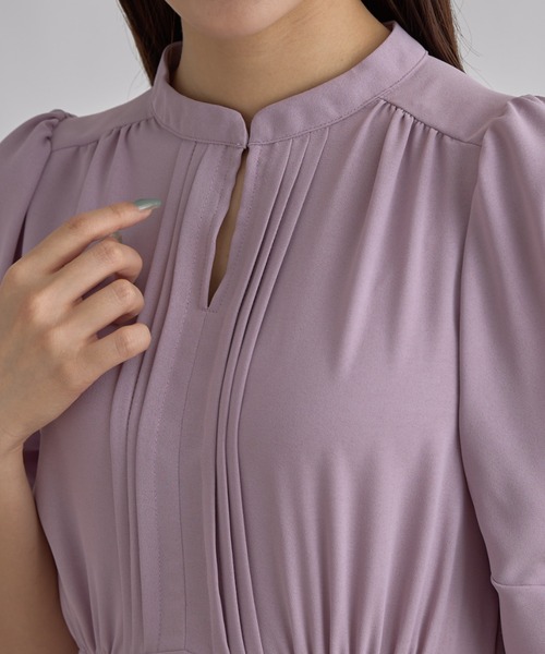 tocco closet(トッコ クローゼット)の「【ZOZO限定】2WAYピンタックネックプリーツワンピース(ワンピース・レディース・ブラック/ピンク/その他/その他2・M)」の7枚目の写真