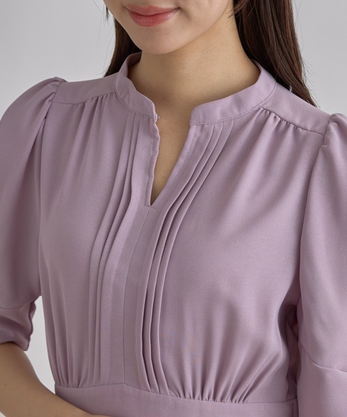 tocco closet(トッコ クローゼット)の「【ZOZO限定】2WAYピンタックネックプリーツワンピース(ワンピース・レディース・ブラック/ピンク/その他/その他2・M)」の21枚目の写真
