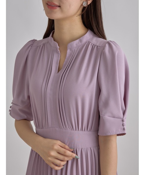tocco closet(トッコ クローゼット)の「【ZOZO限定】2WAYピンタックネックプリーツワンピース(ワンピース・レディース・ブラック/ピンク/その他/その他2・M)」の16枚目の写真