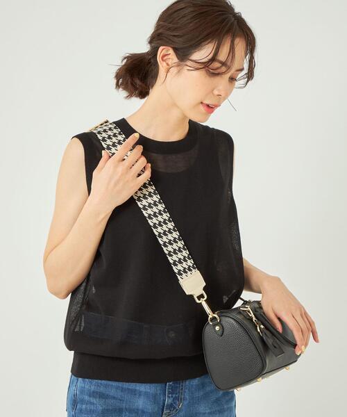 green label relaxing（グリーンレーベルリラクシング）の「＜PRATO MADE IN ITALY＞ ショルダー ストラップ（その他小物・レディース・ブラウン/ブラック/オフホワイト/その他1・FREE）」の13枚目の写真