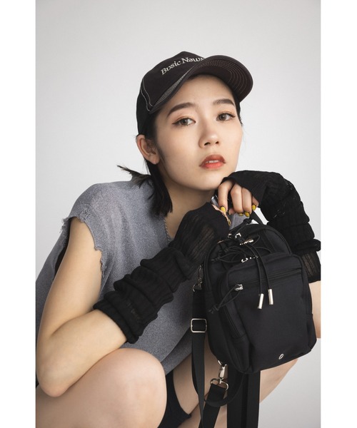 SLY（スライ）の「LIMITED ITEM FRENCH SLEEVE CRUSH TUNIC フレンチスリーブ クラッシュ チュニック ノースリーブ セットアップ可能 ベスト（ニット/セーター・レディース・グレー/ブラック/アイボリー/ターコイズブルー・FREE）」の18枚目の写真