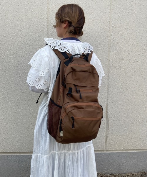anoco no oheya（アノコノオへヤ）の「えのちゃん-life custom backpack  made in INTER FACTORY（バックパック/リュック・レディース・ブラウン/ブラック/カーキ・FREE）」の10枚目の写真