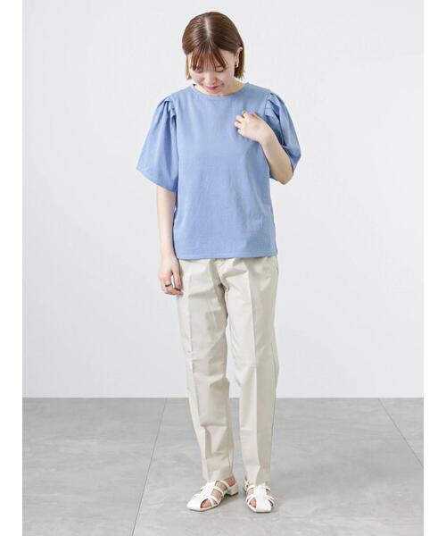 Lugnoncure（ルノンキュール）の「パフスリーブトップス（Tシャツ/カットソー・レディース・オフホワイト/イエロー/ブルー/ブラック・ﾌﾘ-）」の21枚目の写真