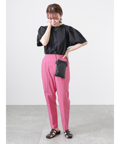 Lugnoncure（ルノンキュール）の「パフスリーブトップス（Tシャツ/カットソー・レディース・オフホワイト/イエロー/ブルー/ブラック・ﾌﾘ-）」の6枚目の写真