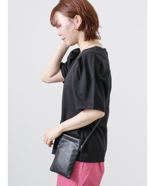 Lugnoncure（ルノンキュール）の「パフスリーブトップス（Tシャツ/カットソー・レディース・オフホワイト/イエロー/ブルー/ブラック・ﾌﾘ-）」の9枚目の写真