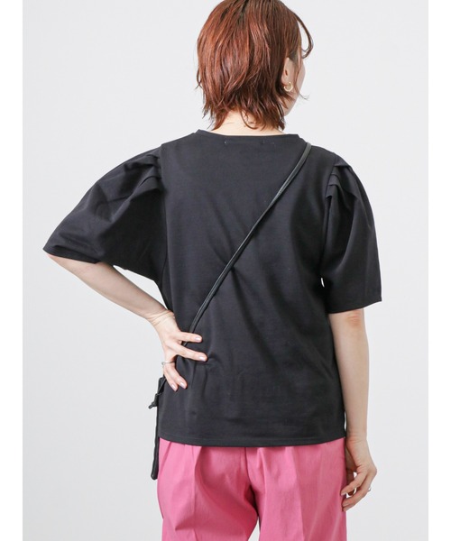 Lugnoncure（ルノンキュール）の「パフスリーブトップス（Tシャツ/カットソー・レディース・オフホワイト/イエロー/ブルー/ブラック・ﾌﾘ-）」の10枚目の写真