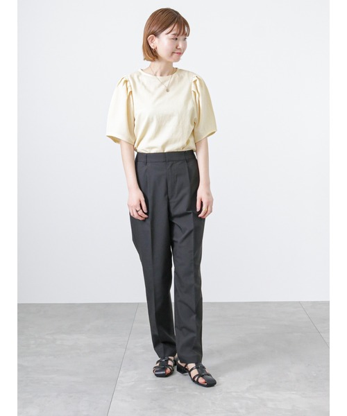 Lugnoncure（ルノンキュール）の「パフスリーブトップス（Tシャツ/カットソー・レディース・オフホワイト/イエロー/ブルー/ブラック・ﾌﾘ-）」の13枚目の写真