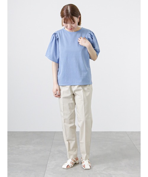 Lugnoncure（ルノンキュール）の「パフスリーブトップス（Tシャツ/カットソー・レディース・オフホワイト/イエロー/ブルー/ブラック・ﾌﾘ-）」の15枚目の写真