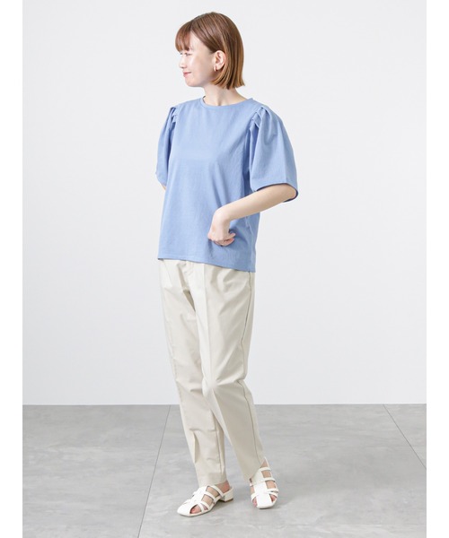 Lugnoncure（ルノンキュール）の「パフスリーブトップス（Tシャツ/カットソー・レディース・オフホワイト/イエロー/ブルー/ブラック・ﾌﾘ-）」の16枚目の写真