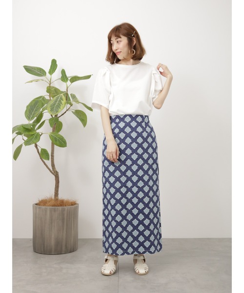 Lugnoncure（ルノンキュール）の「パフスリーブトップス（Tシャツ/カットソー・レディース・オフホワイト/イエロー/ブルー/ブラック・ﾌﾘ-）」の18枚目の写真