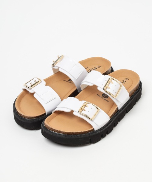 Mazell（マゼル）の「Mazell / PLAKTONトラックソールサンダル（サンダル・レディース・ホワイト/ブラック/パイソン・36/37/38）」の11枚目の写真