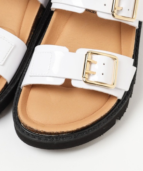 Mazell（マゼル）の「Mazell / PLAKTONトラックソールサンダル（サンダル・レディース・ホワイト/ブラック/パイソン・36/37/38）」の12枚目の写真