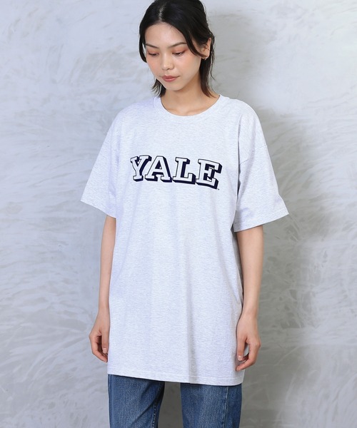 WAIPER.inc（ワイパーインク）の「MADE IN USA YALE ブラント Tシャツ YALE-083（Tシャツ/カットソー・メンズ・ホワイト/ネイビー/アッシュグレー・L/XL/M）」の2枚目の写真