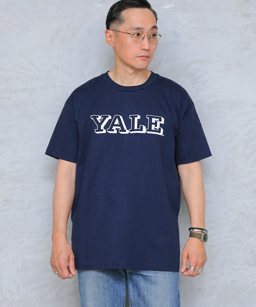 WAIPER.inc（ワイパーインク）の「MADE IN USA YALE ブラント Tシャツ YALE-083（Tシャツ/カットソー・メンズ・ホワイト/ネイビー/アッシュグレー・L/XL/M）」の11枚目の写真