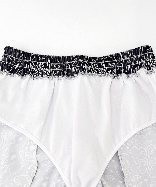 セール】【大きいサイズ有/裏地付き/水陸両用】レディース水着 総柄