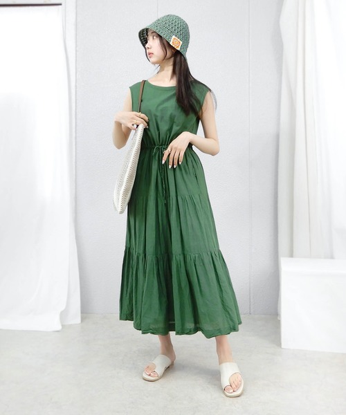 minia(ミニア)の「クロシェ編み フラワーパッチバケットハット(ハット・レディース・ブラック/グリーン/ナチュラル・FREE)」の15枚目の写真