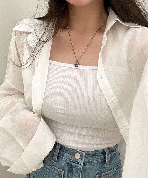 BEIDELLI（ベイデリー）の「[BELLIDE MADE] クロップシアールーズフィットシャツ（シャツ/ブラウス・レディース・イエロー/ネイビー/ホワイト/スカイブルー/ローズ/チャコールグレー・FREE）」の16枚目の写真