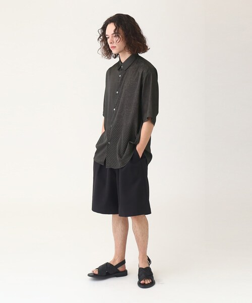 tk.TAKEO KIKUCHI（ティーケータケオキクチ）の「◆パッチワーク柄 半袖シャツ（シャツ/ブラウス・メンズ・ネイビー系9/ブラック系4/ホワイト系7・02/03/01）」の14枚目の写真