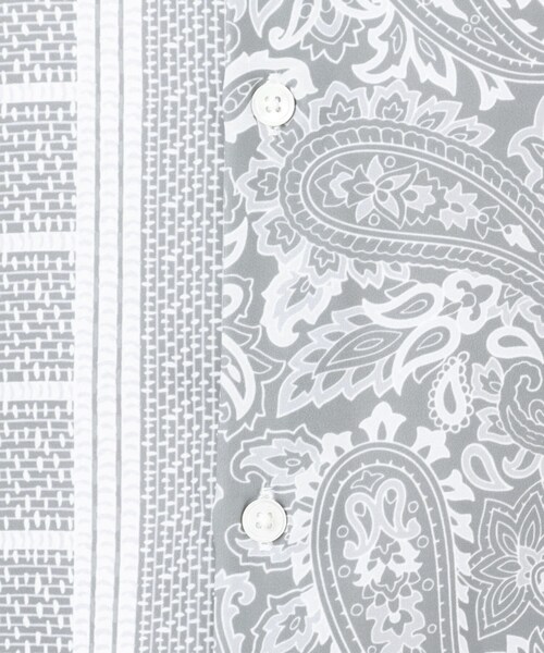 tk.TAKEO KIKUCHI（ティーケータケオキクチ）の「◆パッチワーク柄 半袖シャツ（シャツ/ブラウス・メンズ・ネイビー系9/ブラック系4/ホワイト系7・02/03/01）」の15枚目の写真