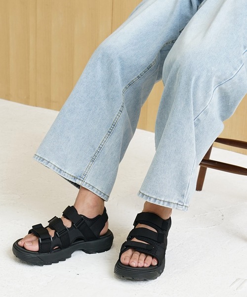 MinoriTY】厚底シャークソールグラディエーターサンダル メンズ