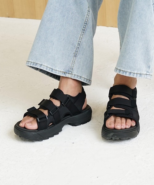 MinoriTY(マイノリティ)の「【MinoriTY】厚底シャークソールグラディエーターサンダル メンズ スポーツサンダル シンプル 夏服(サンダル・メンズ・オリーブ/ホワイト/ブラック・S/M/L)」の18枚目の写真