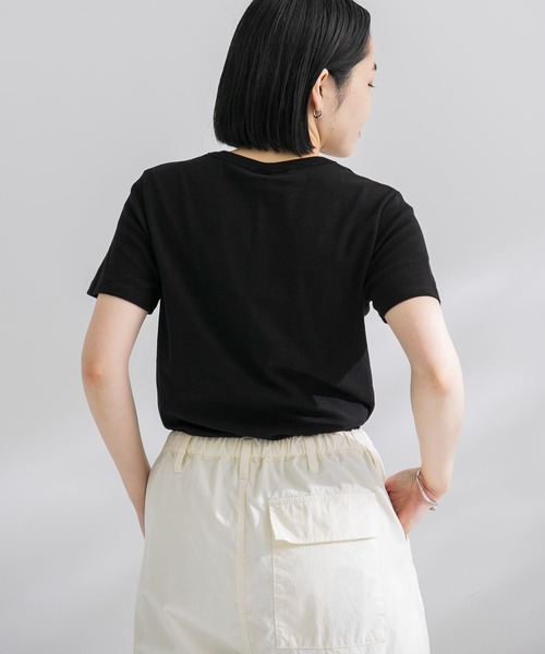 PETIT BATEAU（プチバトー）の「『別注』PETIT BATEAU×DOORS　20th embroidery t-shirts（Tシャツ/カットソー・レディース・ホワイト/ブラック/ライトグレー・MEDIUM/SMALL/X-SMALL）」の8枚目の写真