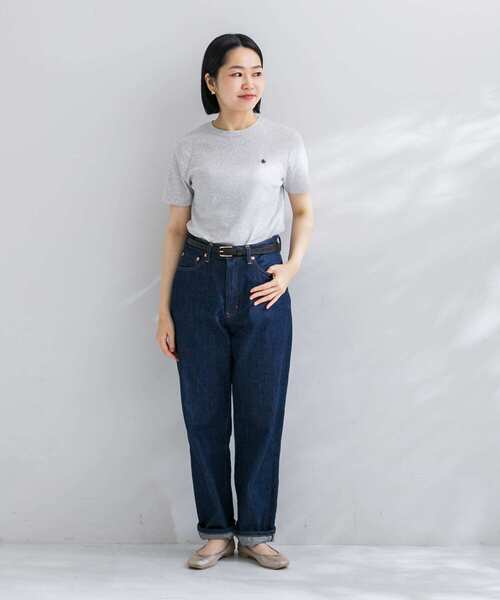 PETIT BATEAU（プチバトー）の「『別注』PETIT BATEAU×DOORS　20th embroidery t-shirts（Tシャツ/カットソー・レディース・ホワイト/ブラック/ライトグレー・MEDIUM/SMALL/X-SMALL）」の13枚目の写真