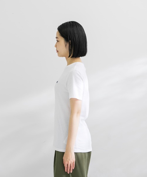 PETIT BATEAU（プチバトー）の「『別注』PETIT BATEAU×DOORS　20th embroidery t-shirts（Tシャツ/カットソー・レディース・ホワイト/ブラック/ライトグレー・MEDIUM/SMALL/X-SMALL）」の15枚目の写真