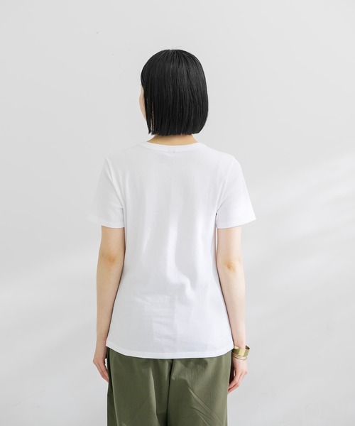 PETIT BATEAU（プチバトー）の「『別注』PETIT BATEAU×DOORS　20th embroidery t-shirts（Tシャツ/カットソー・レディース・ホワイト/ブラック/ライトグレー・MEDIUM/SMALL/X-SMALL）」の16枚目の写真