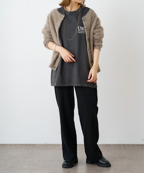 Omekashi（オメカシ）の「イージーストレートスラックス（スラックス・レディース・ブラウン/ベージュ/ブラック・36/38）」の15枚目の写真