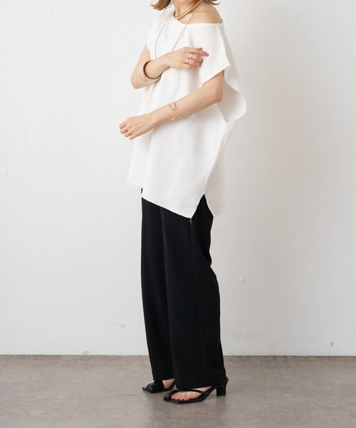 Omekashi（オメカシ）の「イージーストレートスラックス（スラックス・レディース・ブラウン/ベージュ/ブラック・36/38）」の9枚目の写真