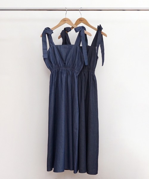 flower(フラワー)の「ショルダーリボンワンピース(ワンピース・レディース・ブルー/ネイビー・FREE)」の18枚目の写真