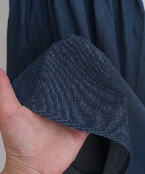 flower(フラワー)の「ショルダーリボンワンピース(ワンピース・レディース・ブルー/ネイビー・FREE)」の6枚目の写真