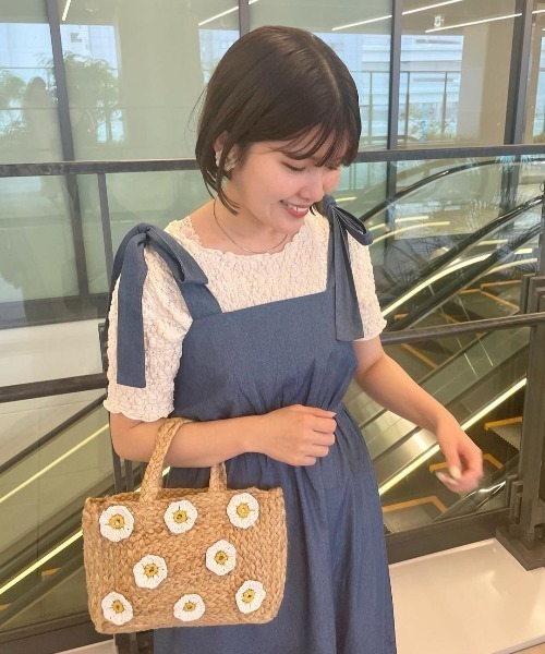 CHICWISH★バックリボンタッセルオフショルダーワンピース☆ セール】オフショルダー バック紐リボン シフォンワンピース