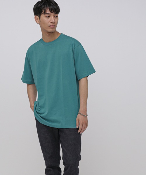NANO universe(ナノユニバース)の「LB.03/超長綿シルケットクルーネックTシャツ(Tシャツ/カットソー・メンズ・ダークグリーン/ブルー/オレンジ・M/L/S)」の8枚目の写真