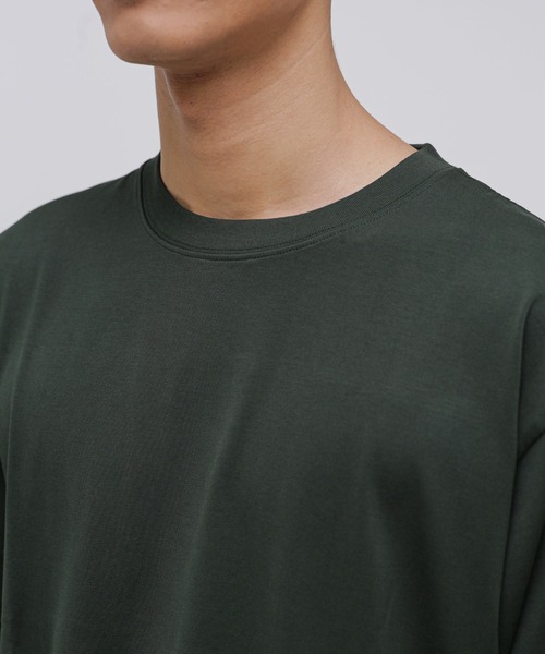 NANO universe(ナノユニバース)の「LB.03/超長綿シルケットクルーネックTシャツ(Tシャツ/カットソー・メンズ・ダークグリーン/ブルー/オレンジ・M/L/S)」の13枚目の写真