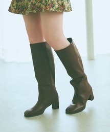 mysty woman | ラウンドスクエアロングブーツ 969427(ブーツ)