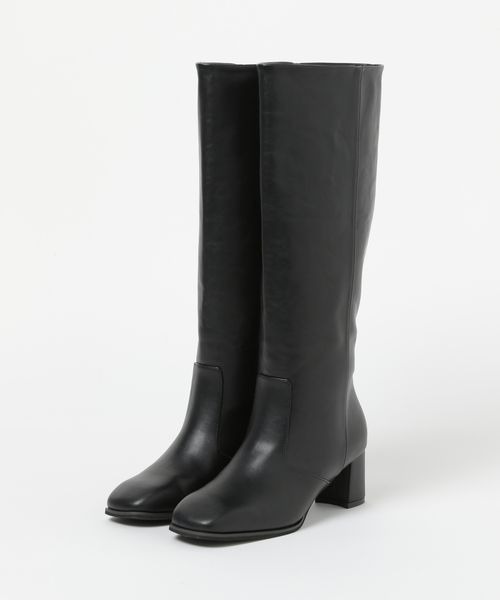 mysty woman（ミスティウーマン）の「ラウンドスクエアロングブーツ 969427（ブーツ・レディース・ブラウン/ブラック・MEDIUM/LARGE）」の6枚目の写真