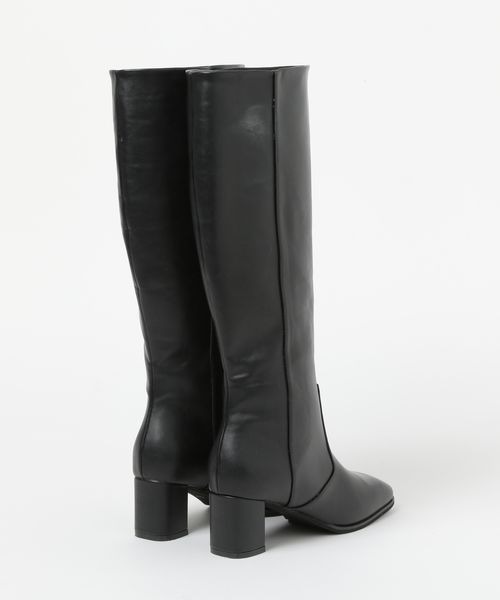 mysty woman（ミスティウーマン）の「ラウンドスクエアロングブーツ 969427（ブーツ・レディース・ブラウン/ブラック・MEDIUM/LARGE）」の7枚目の写真