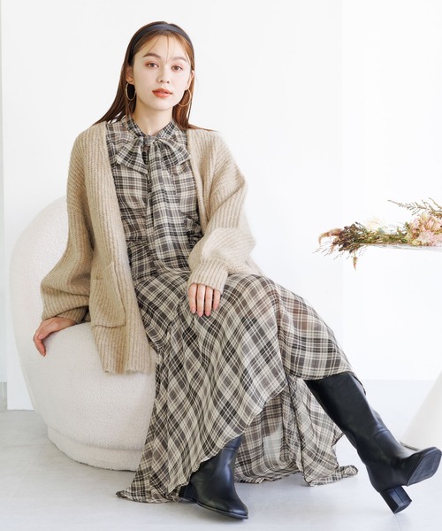 mysty woman（ミスティウーマン）の「ラウンドスクエアロングブーツ 969427（ブーツ・レディース・ブラウン/ブラック・MEDIUM/LARGE）」の22枚目の写真