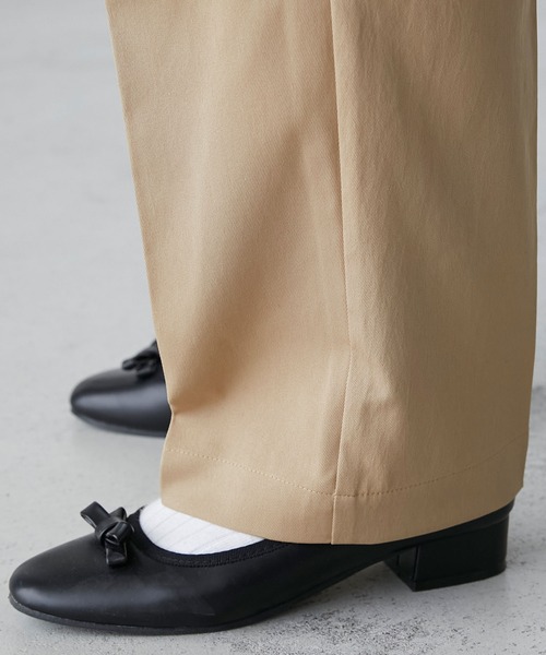 BONLECILL(ボンルシール)の「ウエストターンバックデザインチノパンツ(チノパンツ・レディース・カーキ/ネイビー/ベージュ/アイボリー・M/S/L)」の13枚目の写真