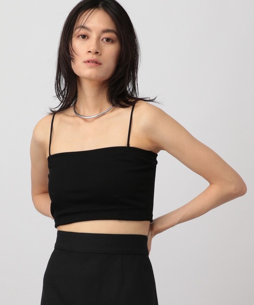 A part by（アパートバイ）の「カップツキバンドゥキャミ（キャミソール・レディース・ブラック/オフホワイト・FREE）」の4枚目の写真