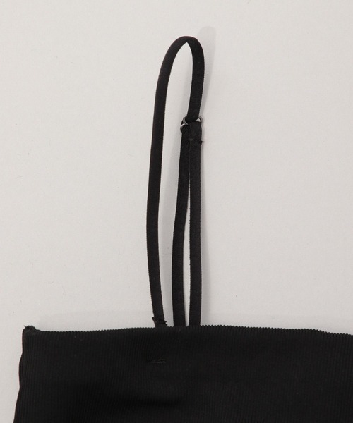 A part by（アパートバイ）の「カップツキバンドゥキャミ（キャミソール・レディース・ブラック/オフホワイト・FREE）」の7枚目の写真