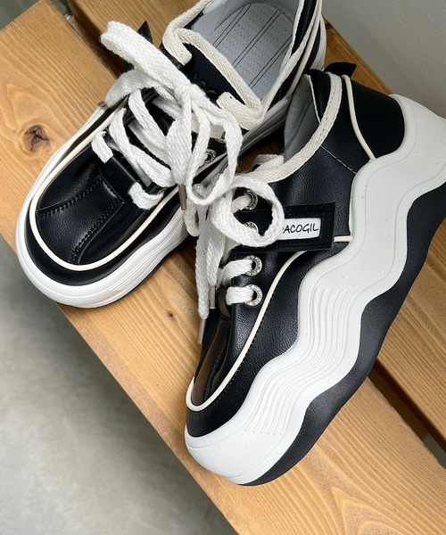 セール】なみなみソールモノトーンスニーカー（スニーカー）｜Nana