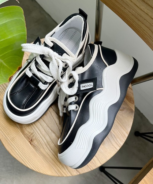 セール】なみなみソールモノトーンスニーカー（スニーカー）｜Nana